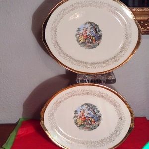 Windsor Eggshell Homer Laughlin Matching Platters
